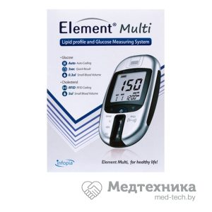 Анализатор крови (глюкометр-холестерометр) Element Multi