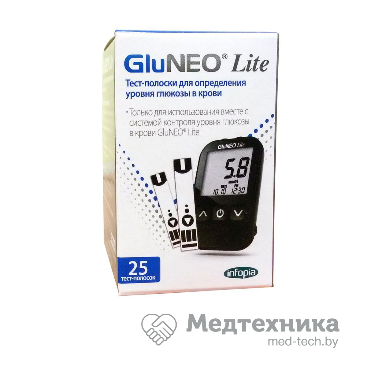 Тест-полоски Gluneo Lite 25 шт