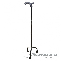 Трость металл (алюмин сплав) регулир по высоте на 3-х опорах 22У/3