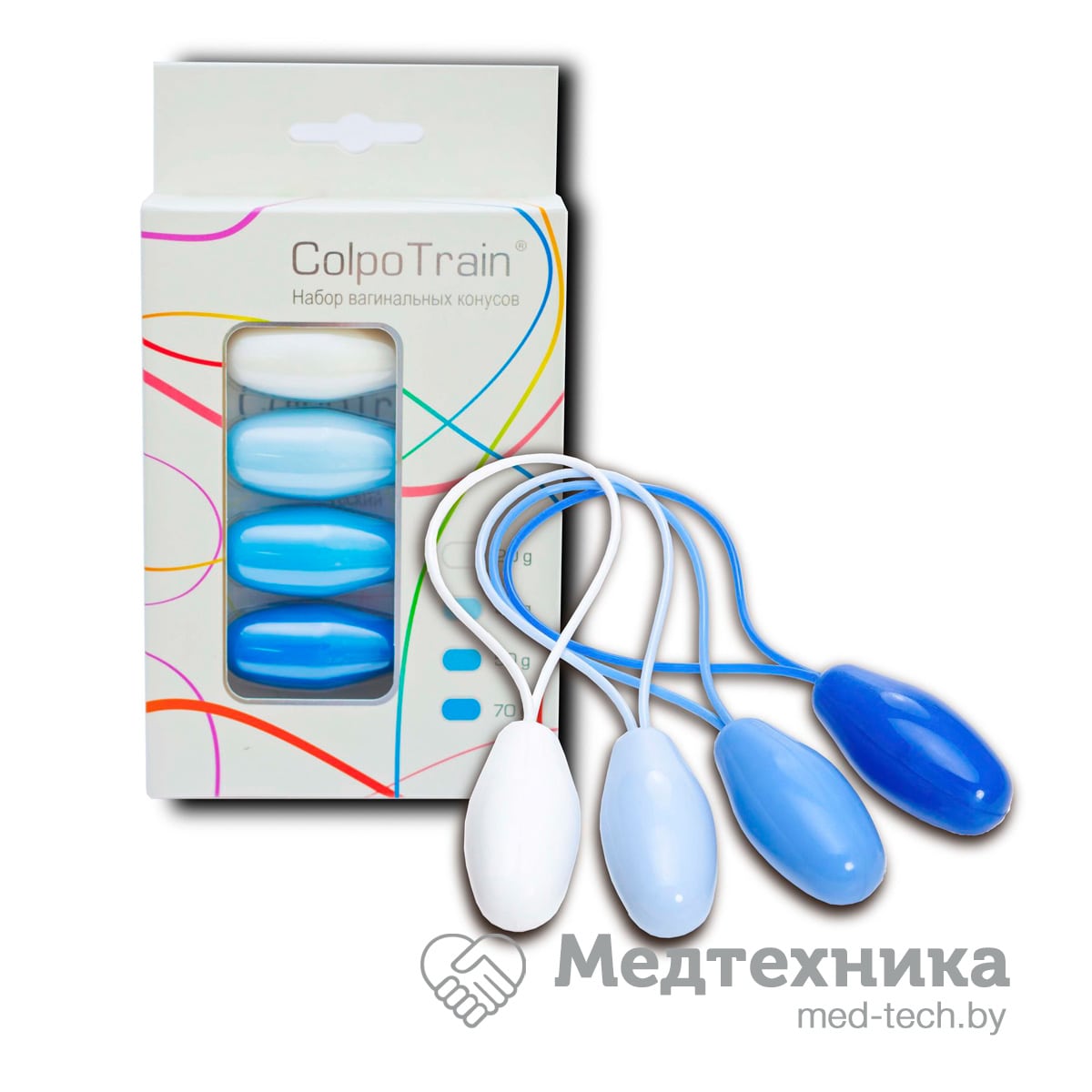 Набор вагинальных конусов (тренажёры Кегеля) ColpoTrain