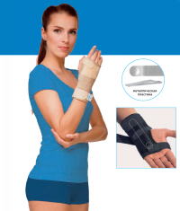 Бандаж фиксирующий на запястье с шиной