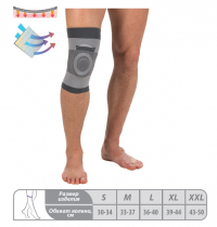 Бандаж компрессионный на коленный сустав с силиконовым кольцом