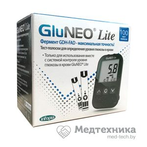 Тест-полоски Gluneo Lite 100 шт