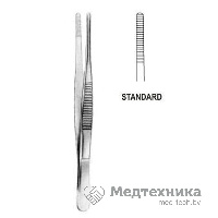 Пинцет анатомический общего назначения ПА 200х2,5 мм 12.0011.20